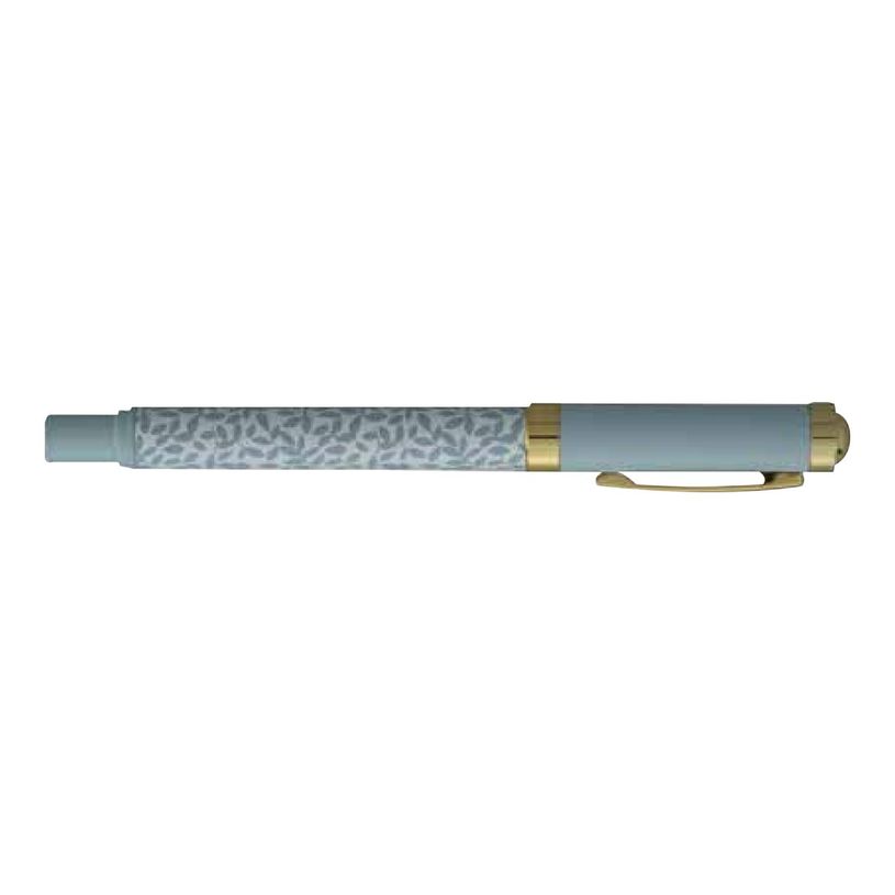 3219918232749-Enzo Varini Palazzo Maiolica - Roller acier - fond blanc motif bleu-P_405157411_1-0