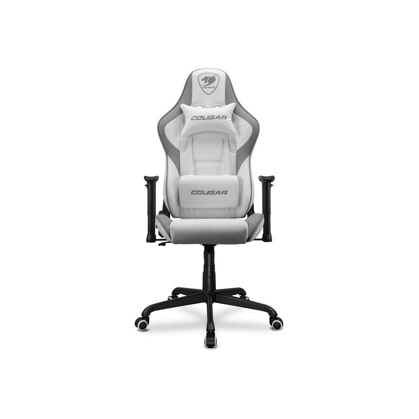 4710483775536-Fauteuil gamer ARMOR Elite - accoudoirs réglables - appui-tête intégré - blanc/gris-P_405160588_1-0