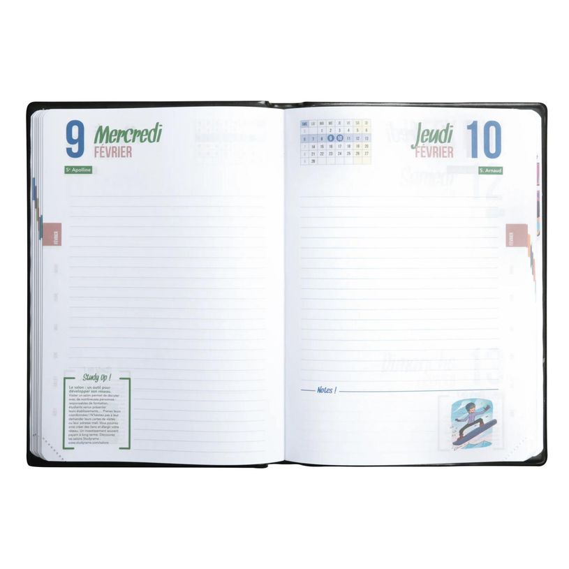 3037920235677-Agenda Studyrama Pastel - 1 jour par page - 14 x 20 cm - disponible dans différentes coul-P_405161263_2-1