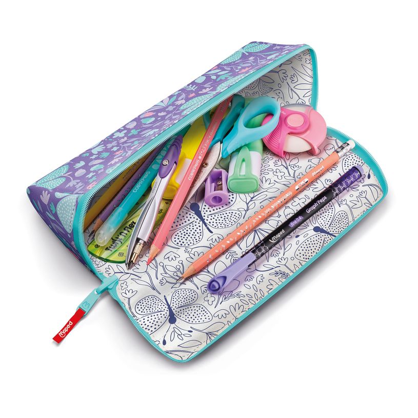3154149319121-Maped - Trousse à ouverture XXL Pastel 1 compartiment - papillon - réversible et personn-P_405161803_3-1