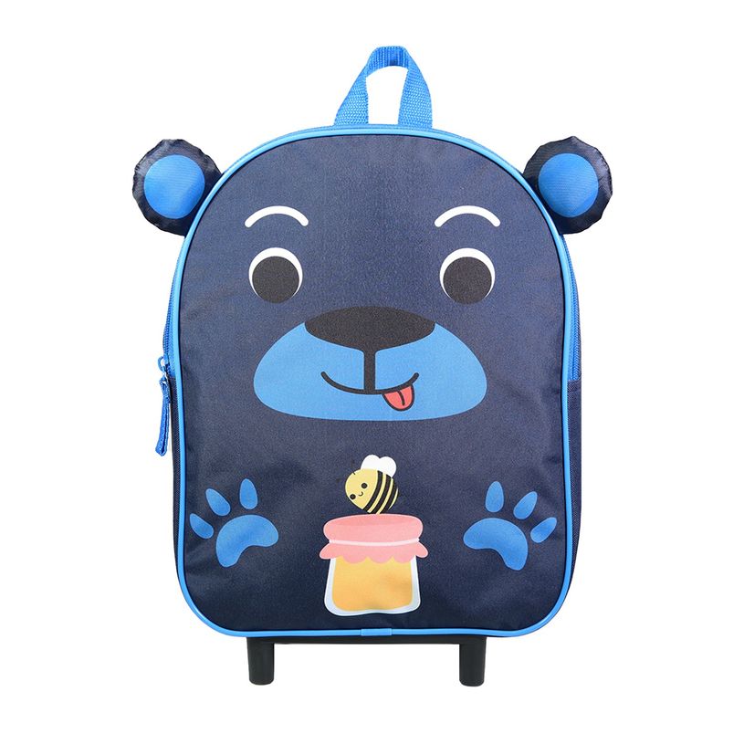 3666311024332-Sac maternelle à roulettes Kids - 1 compartiment - bleu - Bagtrotter-P_405164012_1-0