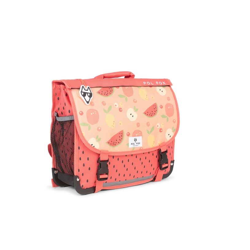 3663842008145-Cartable maternelle réversible Tutti Frutti - 35 cm - 1 compartiment - rouge - Pol Fox-P_405164608_1-0
