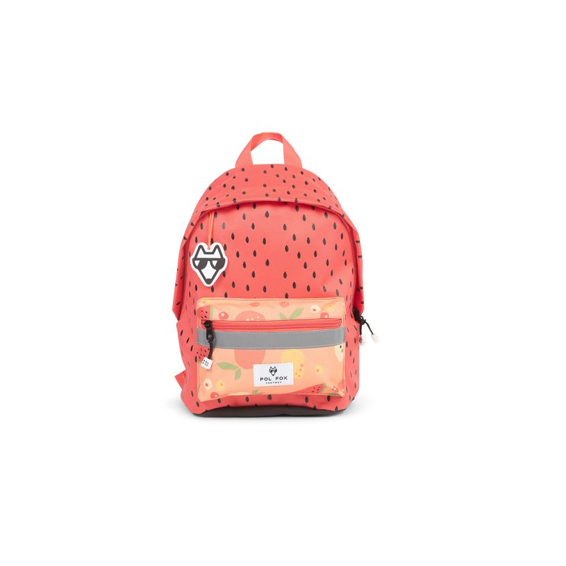 3663842008169-Sac à dos maternelle Tutti Frutti - 1 compartiment - 11L - rouge - Pol Fox-P_405164616_1-0