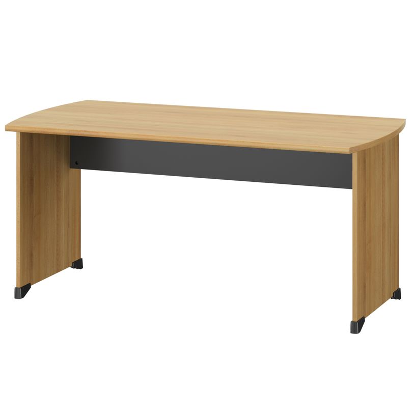 3483601225411-Bureau JAZZ+ - 80 cm - Pieds panneaux - chêne du bocage-P_405165105_1-0