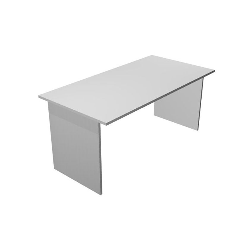7331920000195-Bureau droit Trend - L140 - Pieds panneaux - plateau gris-P_405165559_1-0