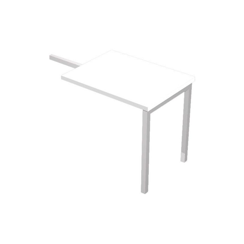 7331920001970-Retour direct pour Bureau Trend pieds métal arche - L140 - plateau blanc-P_405165754_1-0