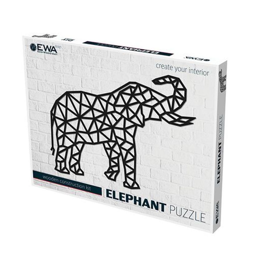 4815123000808-Puzzle murale en bois - éléphant - 733 x 555 x 7 mm-P_405167025_1-0