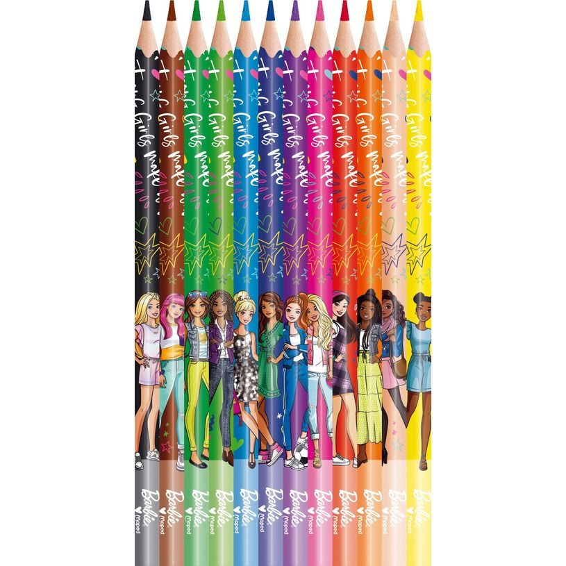 3154148622079-Maped Licence Barbie - 12 Crayons de couleur en pochette carton-P_405183943_2-1