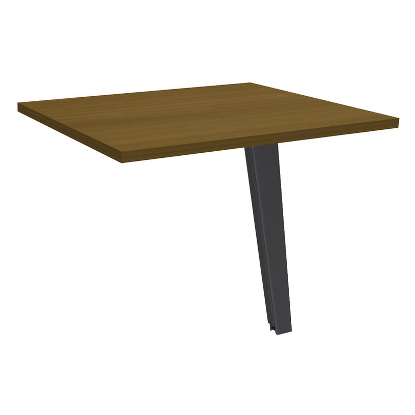 3253310387201-Retour direct pour bureau Steely - L80 - 1 Pied métal carbone - plateau noyer-P_405185136_1-0