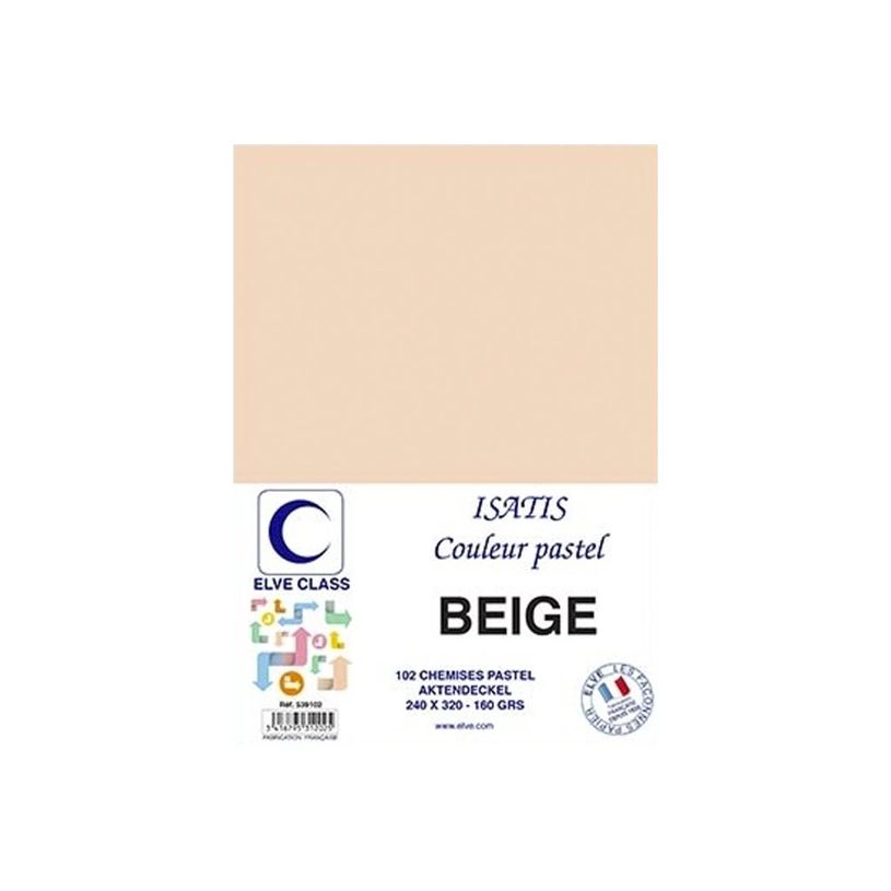 3416795312025-Elve Class Isatis - 102 chemises - 160 gr - 240 x 320 mm - beige pastel-P_405185524_2-1