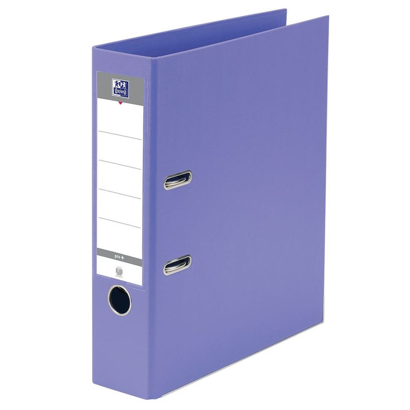 3020120146591-Oxford Smart Pro+ - classeur à levier - dos 80 mm - A4 - pour 570 feuilles - violet-P_405185768_1-0