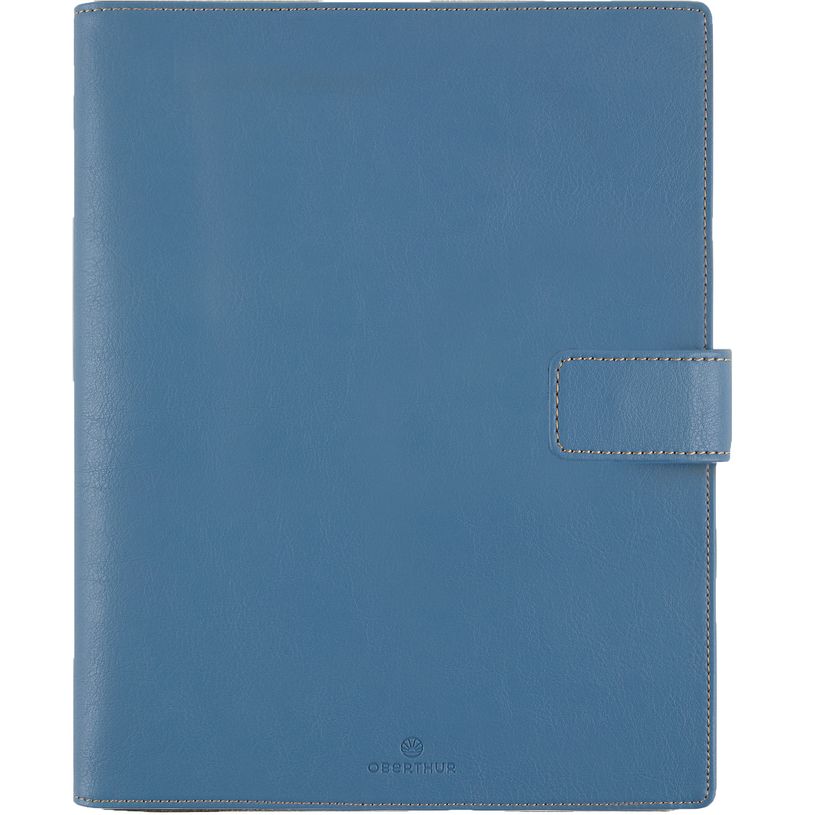 3664447211152-Organiseur Milano - 19 x 23 cm - bleu denim - Oberthur--0