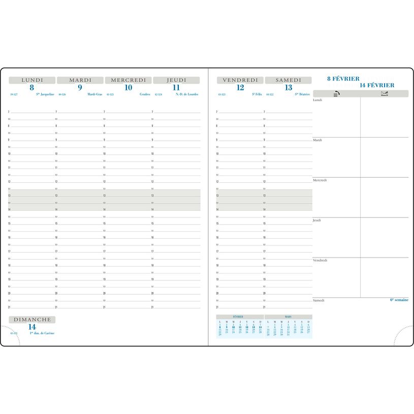 3660942086288-Agenda de bureau Sésame Horizons 27 - 1 semaine sur 2 pages - 21 x 27 cm -disponible dans dif-P_405186225_3-2