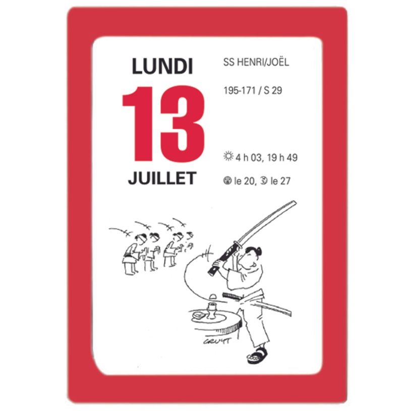 3664447206790-Oberthur - Bloc éphéméride humoristique - 6 x 9 cm - rouge-P_405186428_1-0