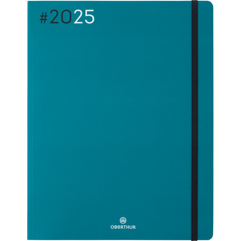 3664447205878-Agenda Flex - 1 semaine sur 2 pages - 22 x 28 cm - émeraude - Oberthur-P_405187957_2-0