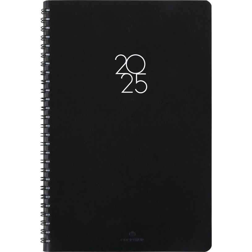 3664447208671-Agenda à spirale Portland - 1 semaine sur 2 pages - 22 x 30 cm - noir - Oberthur-P_405187964_1-0