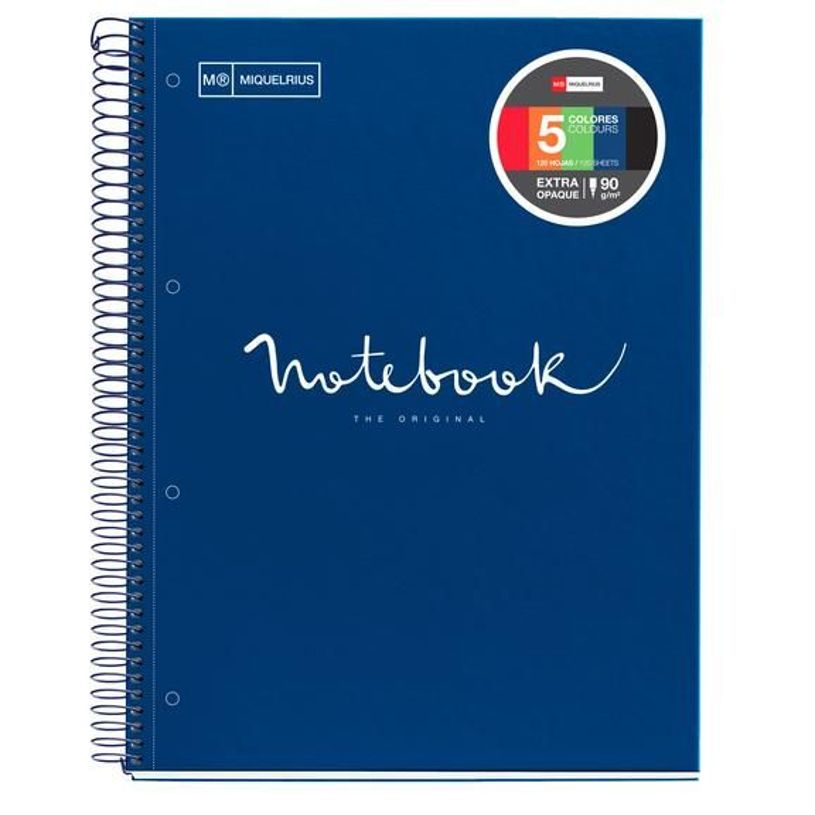 8422593499474-Notebook Emotions, couverture souple, A5, lignes horizontales 7 mm, 120 feuilles de 5 coul-P_405189253_1-0