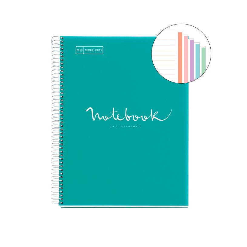 8422593485705-Notebook Emotions, couverture souple, A4 lignes horizontales 7 mm, 120 feuilles de 5 coule-P_405189274_2-1