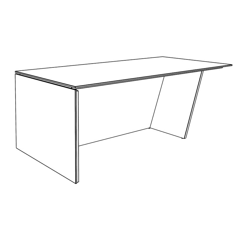 3253310544093-Bureau KHEOPS avec pied droit à gauche - L200 - plateau imitation chêne clair - structur-P_405223984_3-2