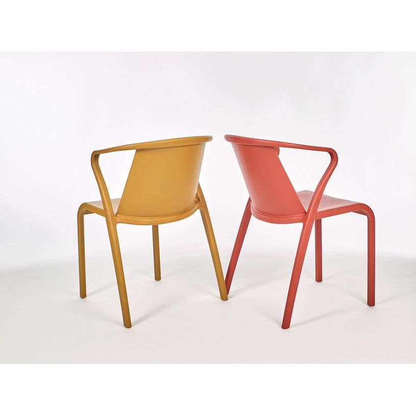 8414376784280-Fauteuil empilable FADO - Ezpeleta professionnel - Moutarde-P_405227958_2-1
