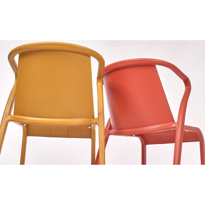 8414376784280-Fauteuil empilable FADO - Ezpeleta professionnel - Moutarde-P_405227958_3-2