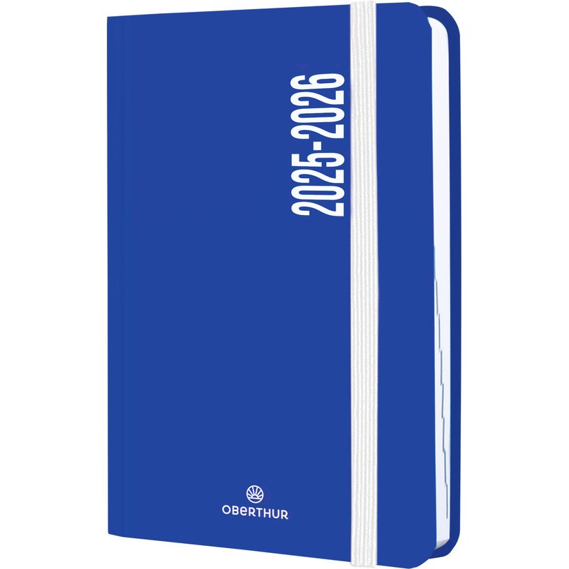 3664447195933-Agenda à élastique Alabama - 1 jour par page - 12,5 x 17,5 cm - bleu marine - Oberthur-P_405228445_1-0