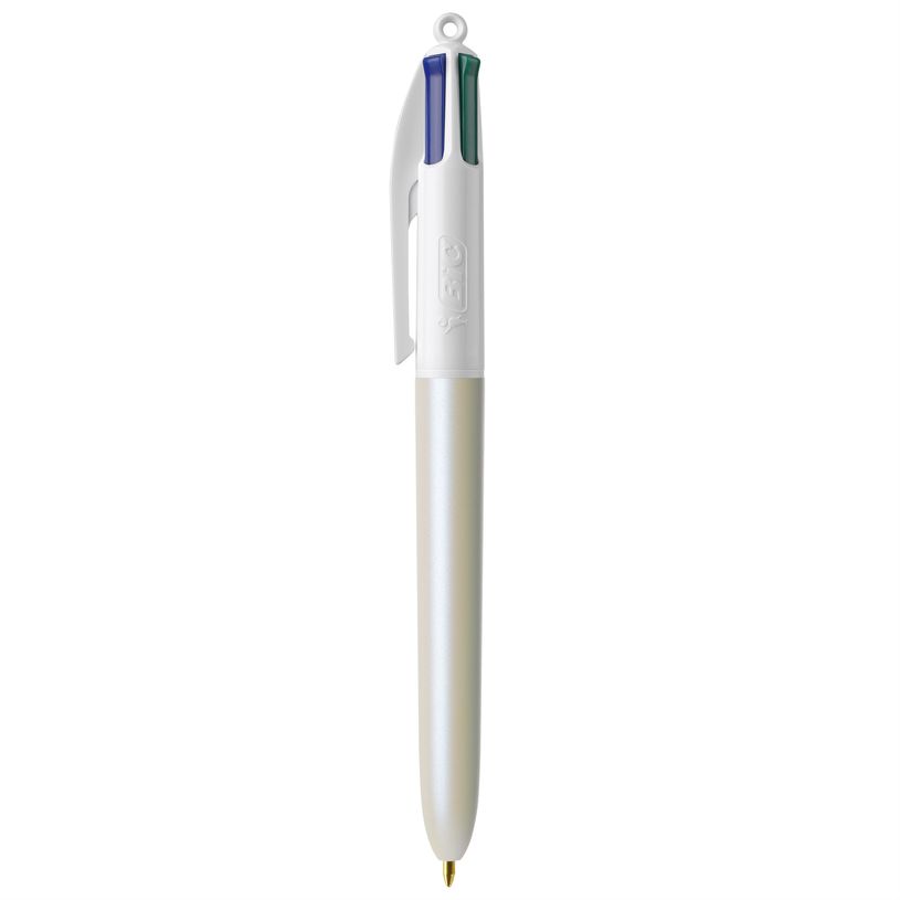 3086123755406-BIC 4 Couleurs Pearl - Stylo à bille 4 couleurs - corps blanc-P_405230698_1-0