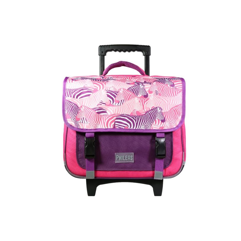 3666311010151-Bagtrotter - Cartable à roulettes - Philéas rose-P_405240796_1-0