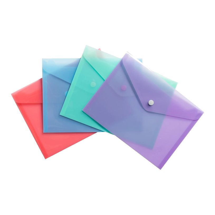 3130630354406-Exacompta Chromaline Pastel - Pochette - pour A5 (148 x 210 mm)  - Corail, mauve, bleu pas-P_405242626_2-0