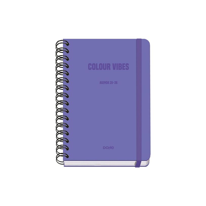 8421938520170-Dohe Colour Vibes - Agenda - 2025-2026 - semainier - reliure à anneaux métalliques - A5 (150 x 210 mm) - 72 feuilles - violet - carton -P_405247073_3-1