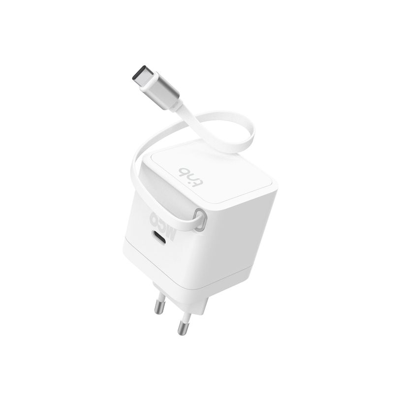 3303170122518-T'nB - Chargeur secteur - Turbo Charge - 2 connecteurs de sortie (24 pin USB-C) - blanc-P_405255469_1-0