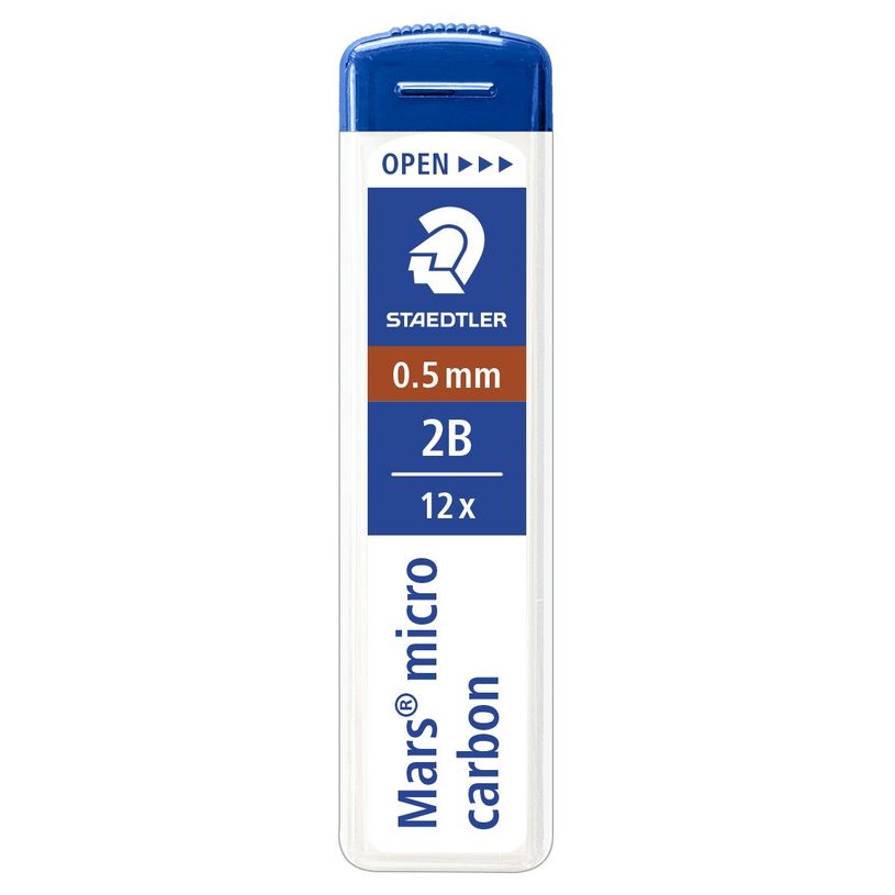 4007817213520-STAEDTLER Mars micro - Etui de 12 Mines pour porte mines - 2B - 0,5 mm-P_79139654_1-0
