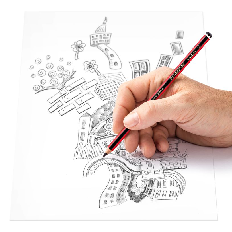 4007817131657-STAEDTLER Tradition - Crayon à papier - 6B - 2 mm-P_79139674_5-4