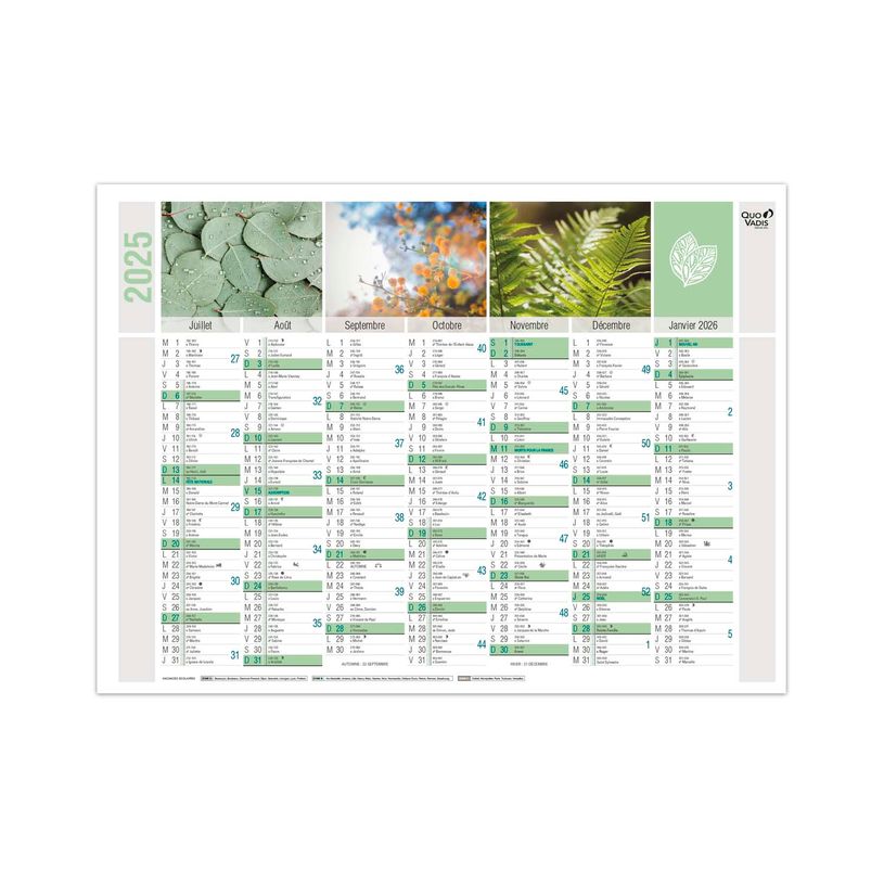 3371010274864-Quo Vadis Equology - Calendrier recyclé 7 mois par face - 40,5 x 55 cm-P_79143203_2-1