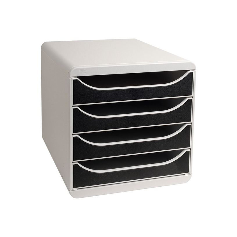 9002493023529-Exacompta BigBox - Module de classement 4 tiroirs - gris/noir-P_79144671_2-1