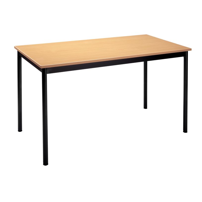 3700245503850-Table modulaire rectangulaire - L120 x H74 x P60 cm - imitation hêtre-P_79144864_1-0