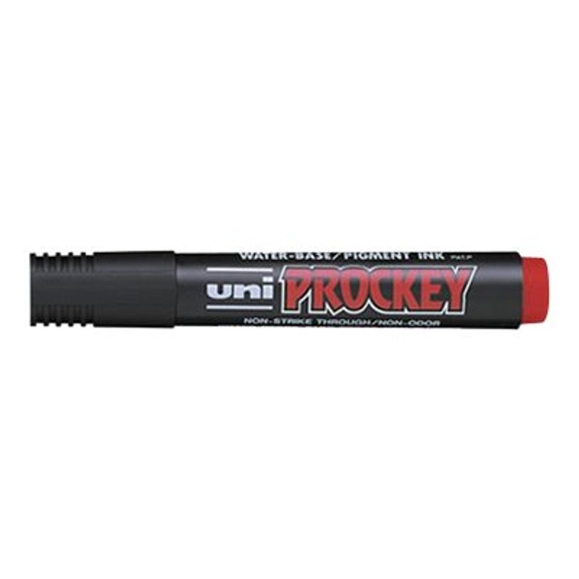 4902778917213-UNI PROCKEY PM - Marqueur permanent - pointe biseau - rouge-P_79145789_1-0