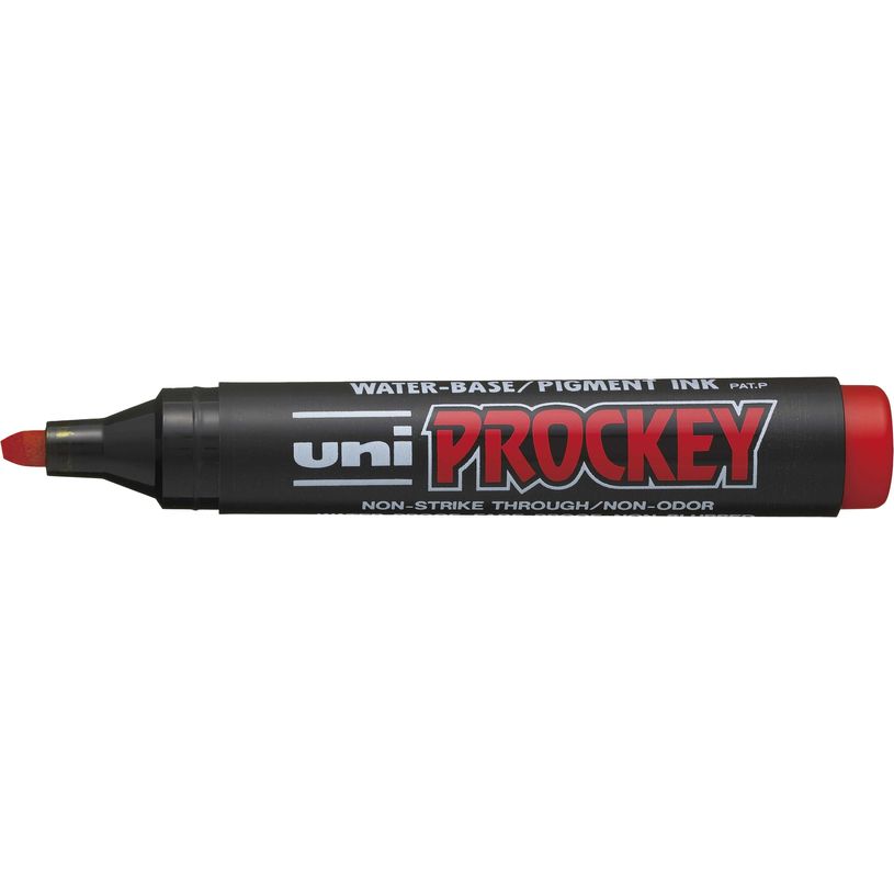 4902778917213-UNI PROCKEY PM - Marqueur permanent - pointe biseau - rouge-P_79145789_2-1