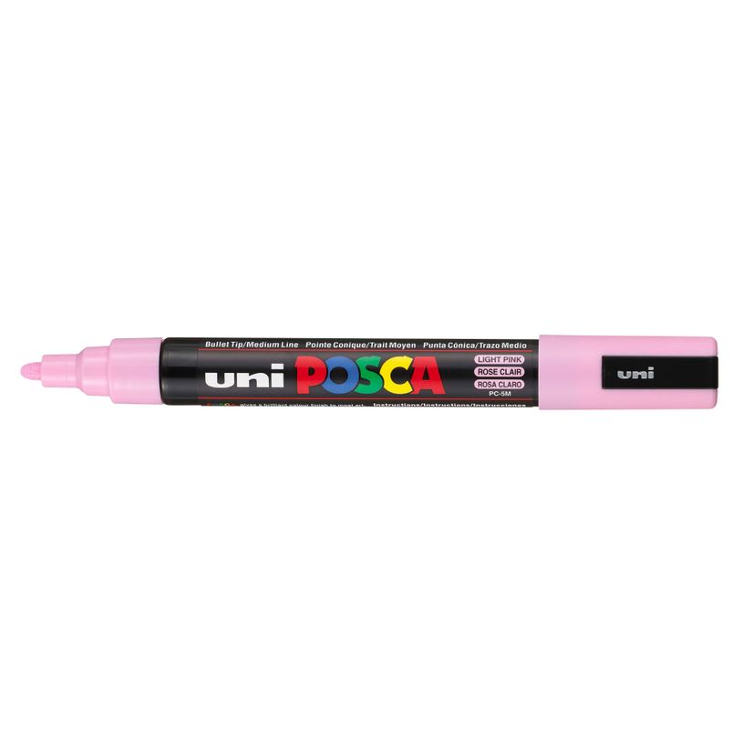 4902778036891-Posca - Marqueur peinture pointe moyenne - rose clair--0