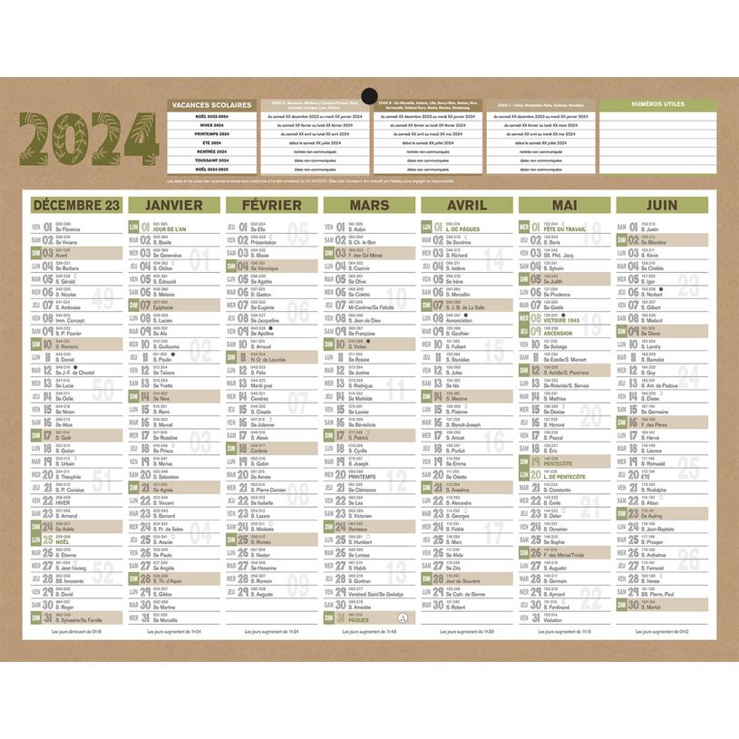 3592930026597-Bouchut Natura - Calendrier bancaire 7 mois par face - 21 x 26,5 cm - beige-P_79153242_1-0
