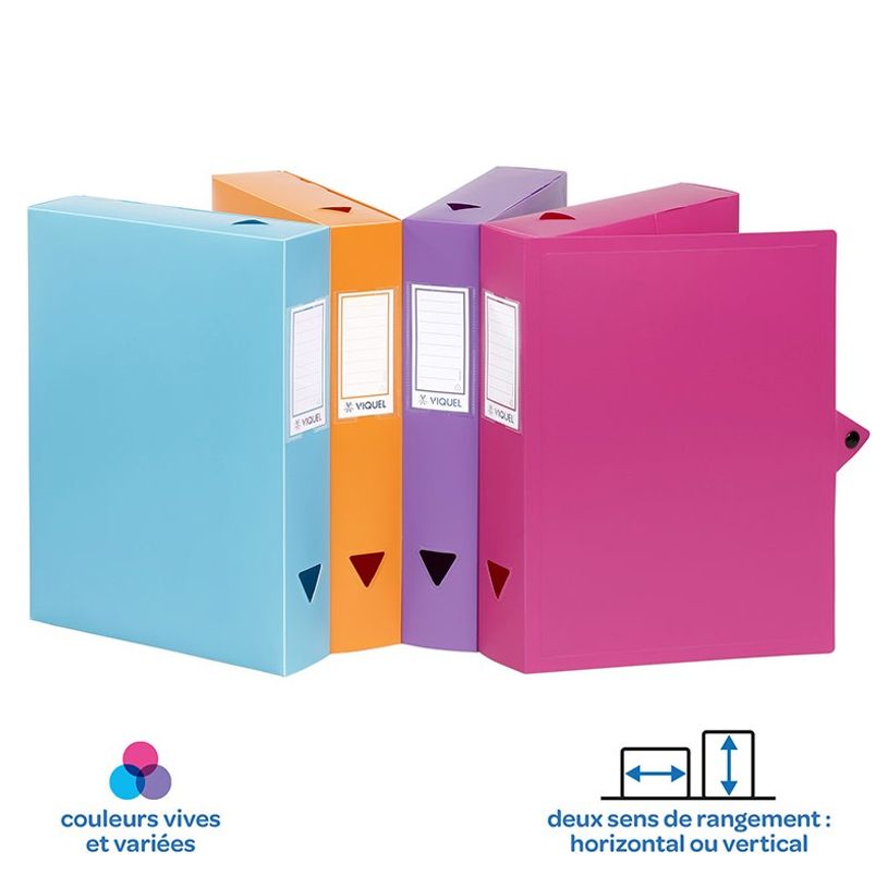 3135251421872-Viquel - Boîte de classement plastique - dos 60 mm - disponible dans différentes couleurs-P_79356132_2-1