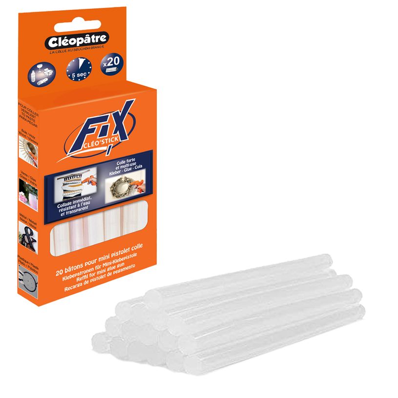 3134720100409-Cléopâtre - 20 Bâtonnets pour pistolet à colle - multi-usages-P_79360030_2-0