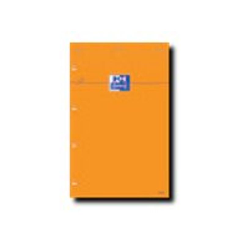 3020120814858-Oxford - Pack de 5 Blocs notes - A4 + - 160 pages - ligné - 80g - perforés - orange-P_79360728_1-0