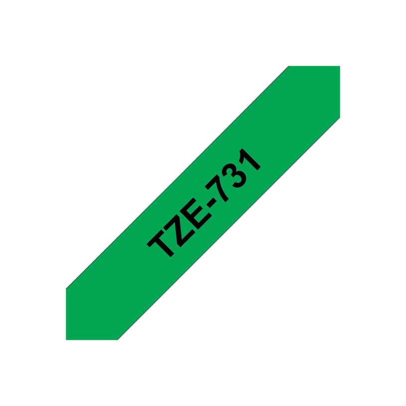 4977766691352-Brother TZe731 - Ruban d'étiquettes auto-adhésives - 1 rouleau (12 mm x 8 m) - fond vert -P_79360936_8-3
