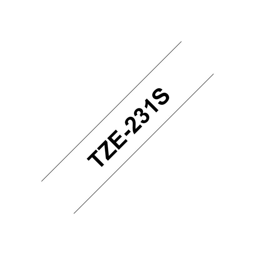 4977766685221-Brother TZe231S - Ruban d'étiquettes auto-adhésives - 1 rouleau (12 mm x 8 m) - fond blan-P_79360939_9-4