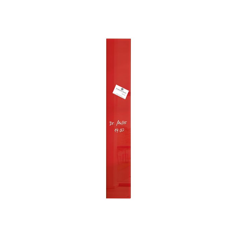 4004360887765-Sigel Artverum - Tableau magnétique en verre - 12 x 78 cm - rouge-P_79362261_1-0