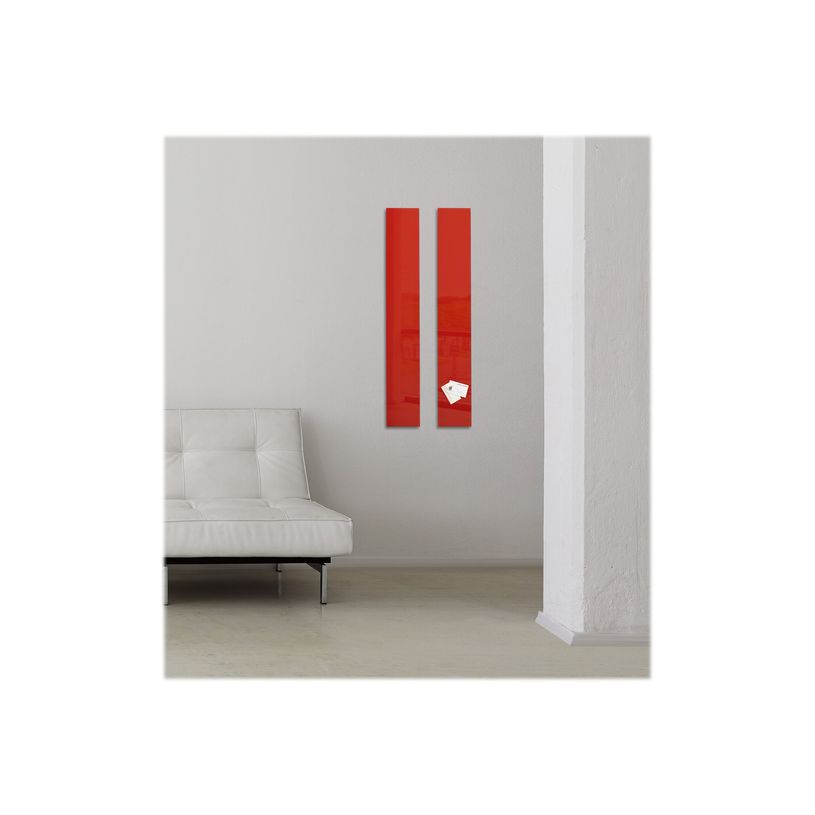 4004360887765-Sigel Artverum - Tableau magnétique en verre - 12 x 78 cm - rouge-P_79362261_6-5