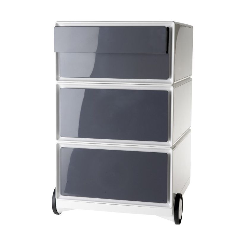 0000793672255-Caisson de bureau mobile EASYBOX - 2 tiroirs et 2 plumiers - Anthracite-P_79367225_1-0