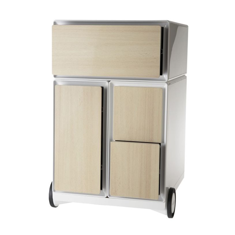 3660141933253-Caisson de bureau mobile EASYBOX - 4 tiroirs mixtes - Hêtre-P_79367230_1-0