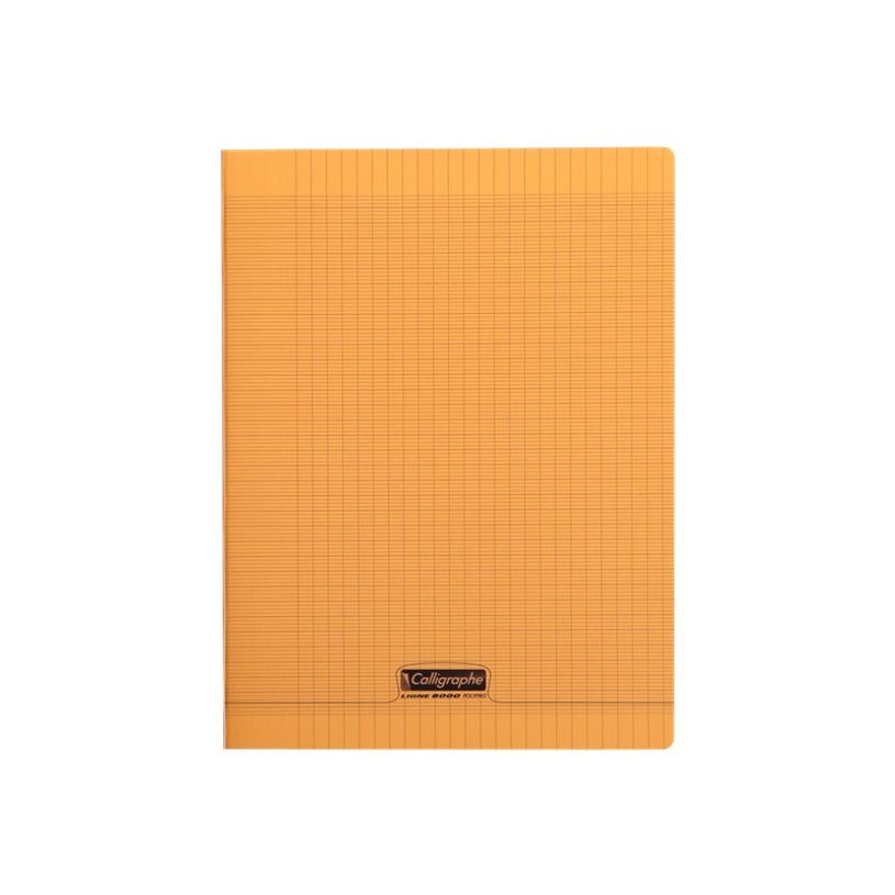 3210330181981-Calligraphe 8000 - Cahier polypro 24 x 32 cm - 96 pages - grands carreaux (Seyes) - orange-P_79367559_1-0